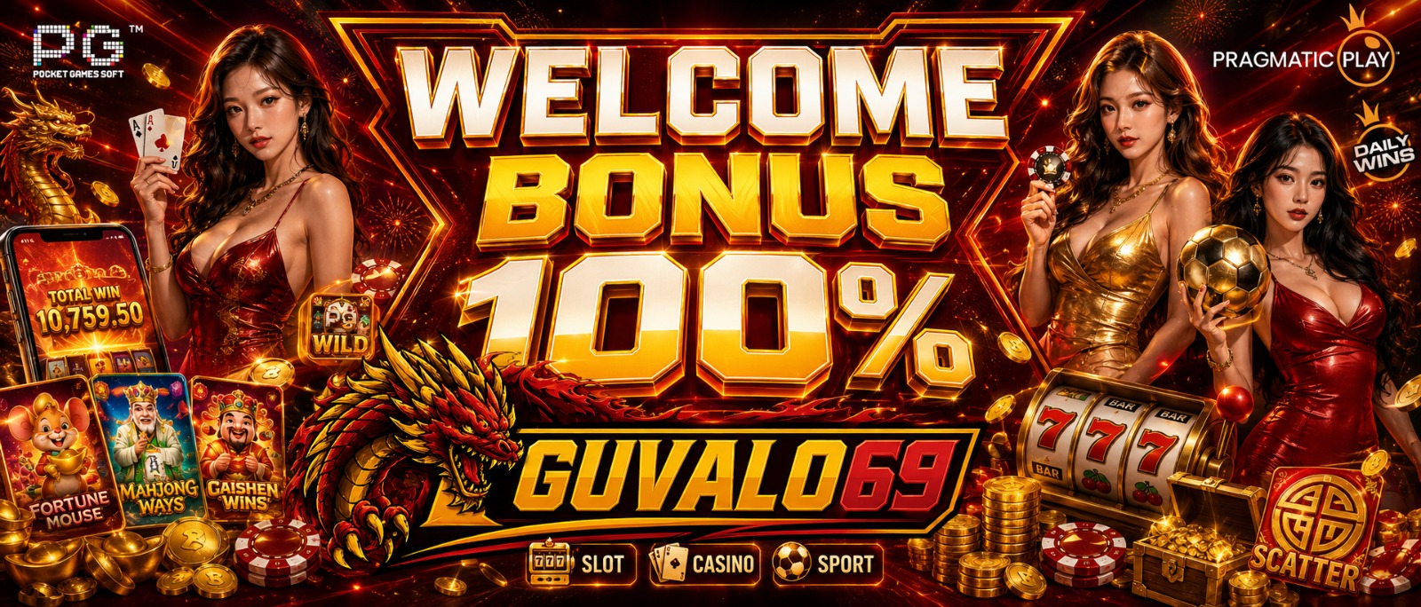 WELCOME BONUS 100%